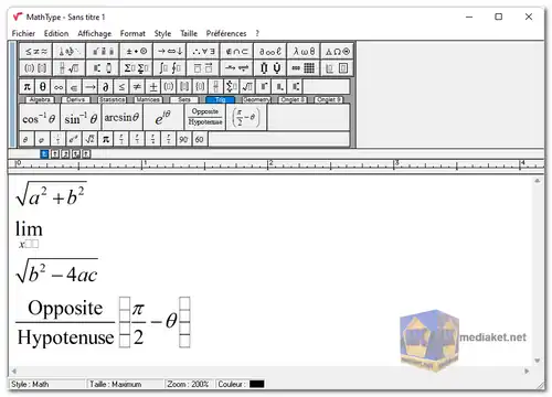 MathType screenshot