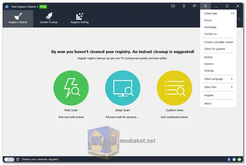 Wise Registry Cleaner Screenshot
