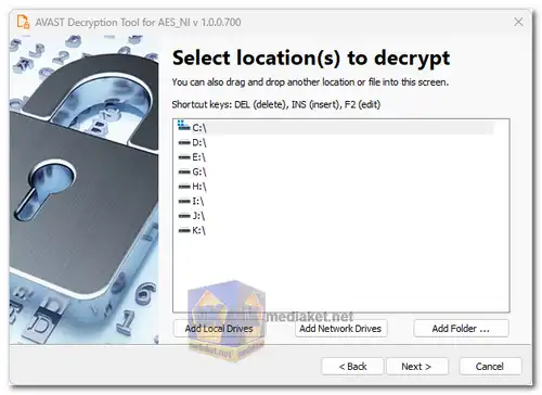 Avast Free Ransomware Decryption Tools screenshot