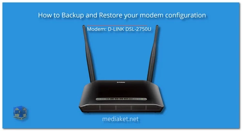 D-LINK DSL-2750U - Backup and Restore screenshot