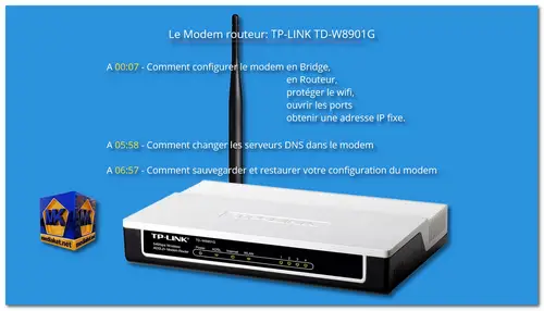 TP-LINK TD-W8901G configuration tout en un screenshot