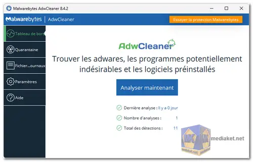 Malwarebytes AdwCleaner screenshot