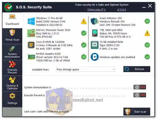 S.O.S. Security Suite screenshot