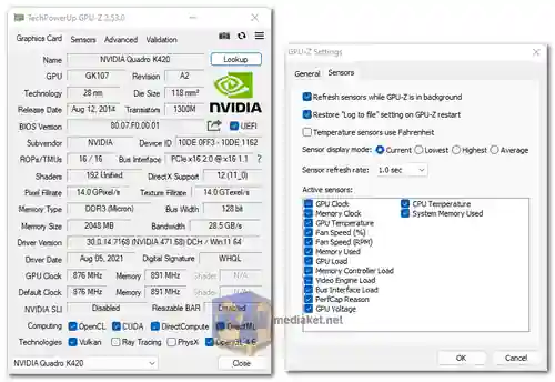 GPU-Z Graphics Card GPU Information Utility