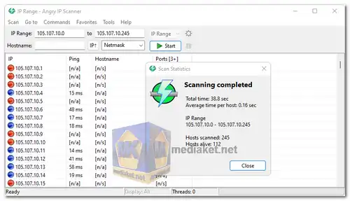 Angry IP Scanner screenshot