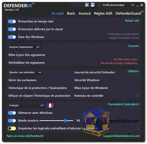 DefenderUI screenshot