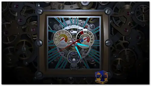 Skeleton Clock 3D Screensaver screenshot