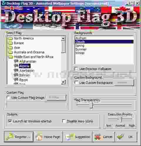 Desktop Flag 3D