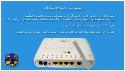 ZTE ZXV10 W300 تكوين مطول screenshot